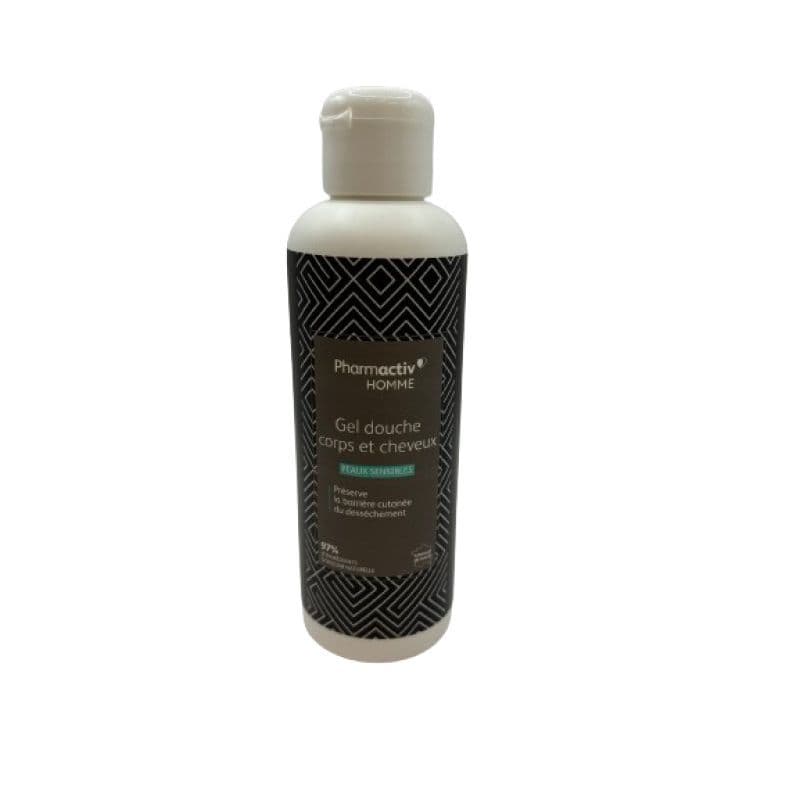 Pharmactiv Homme Gel Douche Corps Et Cheveux Peaux Sensibles 200ml — Pharmacie Du Pont Nely - Trouville-sur-Mer
