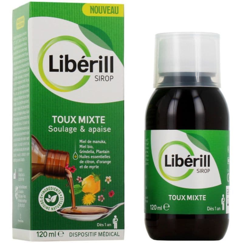 LIBERILL SIROP TOUX MIXTE 120ML — Pharmacie des Vergnes Clermont-Ferrand