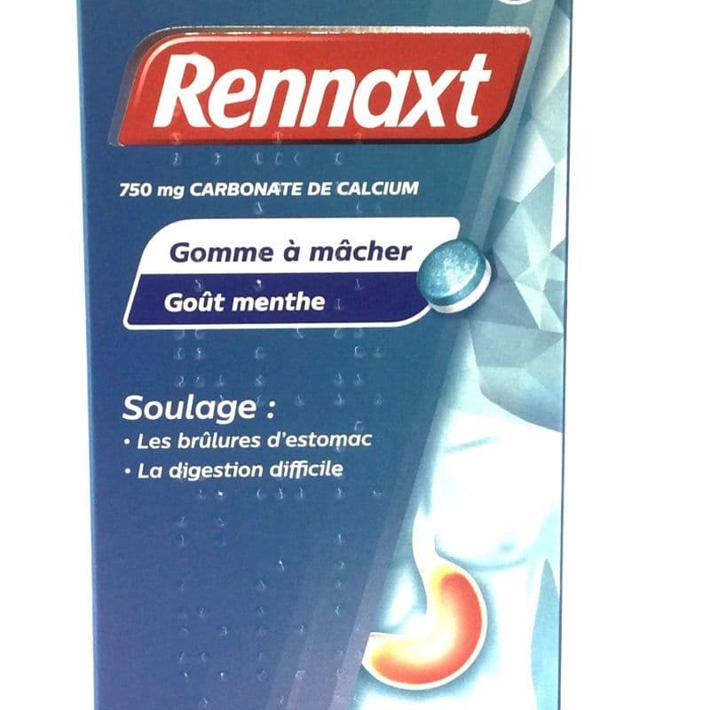 RENNAXT 750MG GOMME A MACHER 20 — Pharmacie Aoun la glacière by Nexum