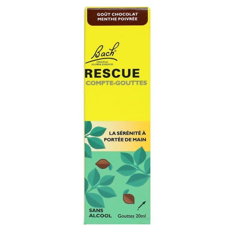 RESCUE BACH CHOCO MENTHE GTT 20ML — Pharmacie Du Chatelet - Orleans