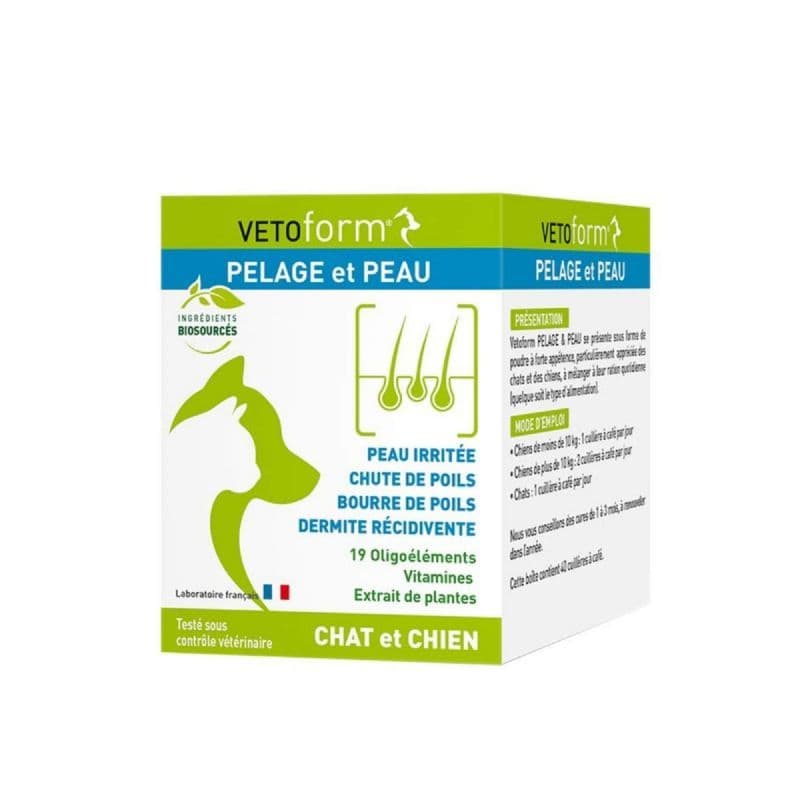 Vetoform Chien Peau Pelage Poudre 100g — Pharmacie De Mailloles