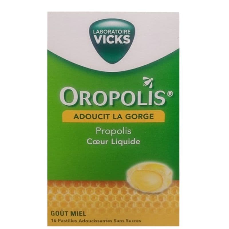 Mediflor Oropolis Coeur Liquide Miel, 16 Pastilles Adoucissantes sans Sucres — Pharmacie Pharmagreen Boucicaut