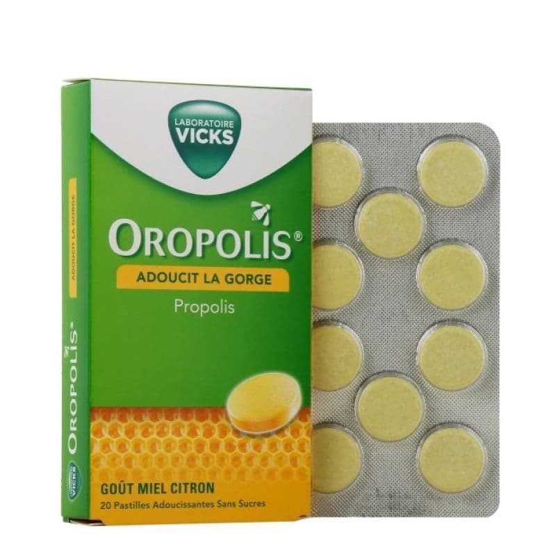 Mediflor Oropolis Pastilles sans Succres Propolis Goût Miel Citron, x16 — Pharmacie Pharmagreen Boucicaut