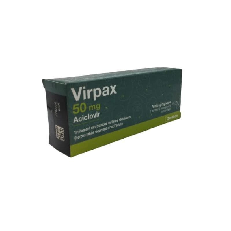 VIRPAX 50MG CPR BUCCOGINGIVAL 1 — Pharmacie Centrale de l'Est