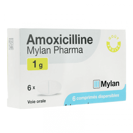 AMOXICILLINE 1G MYLAN CPR DISP6. — Pharmacie Fellous