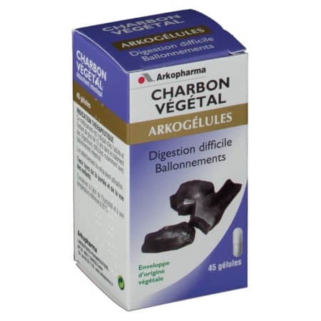 ARKOG CHARBON VEGETAL GELUL 45 — Pharmacie de la Mairie Montataire