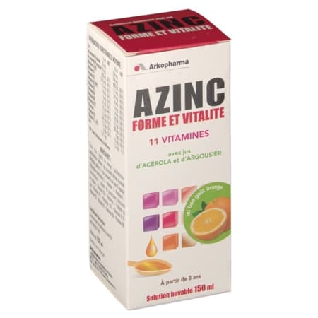 AZINC FORME ET VITALITE SIROP 150ML — Pharmacie De L'Avenir Drancy