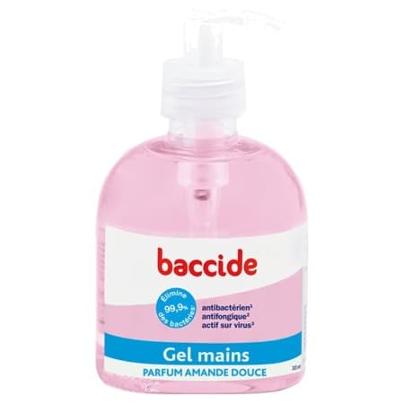 BACCIDE GEL MAIN S/RINC ROSE 300ML