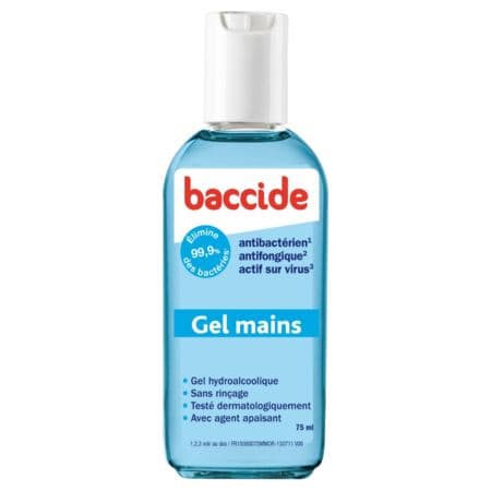 BACCIDE GEL MAIN S/RINC BLEU75ML