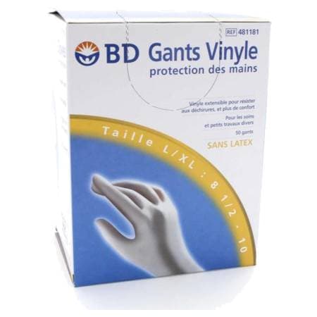 GANT VINYL BD S/LATEX L/XL 50 — Pharmacie Pharmavance Pierre Fontaine