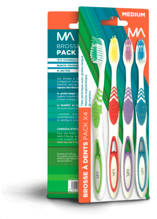 Ma Reference Brosse A Dents Medium X4 — Pharmacie Pharmavance Trappes