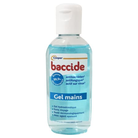 BACCIDE GEL MAIN S/RINC BLEU 50ML — Pharmacie Comedie