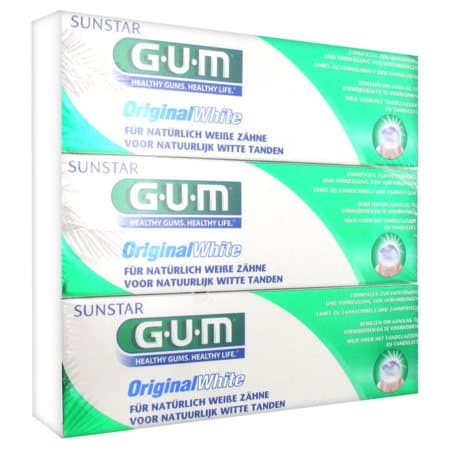 Gum Original White Dentifrice 75ml X3