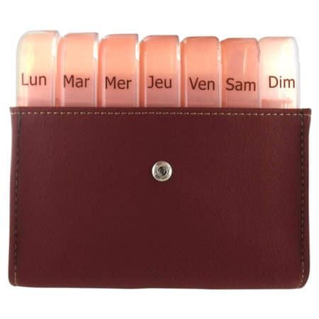 PILBOX MAXI PILUL SEMAINIER ROUGE — Pharmacie St Honoré - Amiens