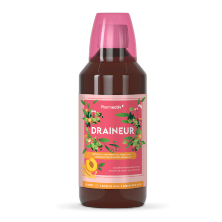 Pharmactiv Draineur Solution Buvable Peche 500ml