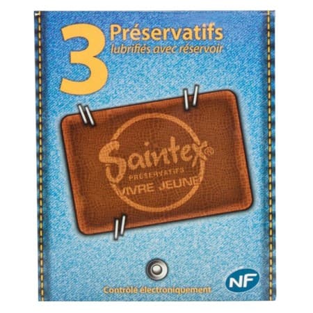 Saintex Jeune Preservatif Etui 3 — Pharmacie Du Village Santé