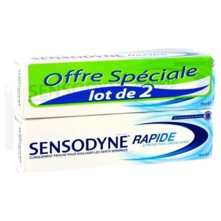 SENSODYNE DENT RAPIDE 75ML X2