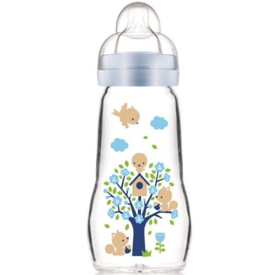 BIB MAM VER 1AGE DEB/2 BLEU 260ML — Pharmacie Port Royal