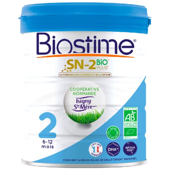 BIOSTIME LAIT BIO 2EME AGE 800G — Pharmacie Belgrand Tenon
