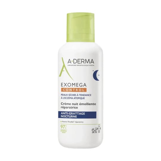 A-DERMA EXOMEGA CONT CR NUIT 400ML — Pharmacie Européenne 24/24 de la place de clichy