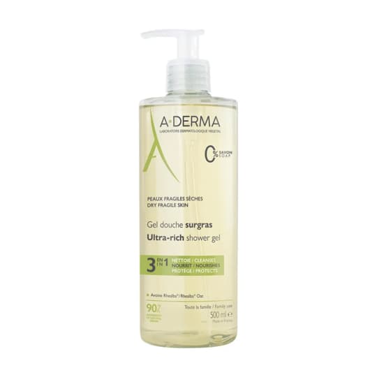 A-DERMA GEL DCH SURGRAS 500ML — Pharmacie Fellous