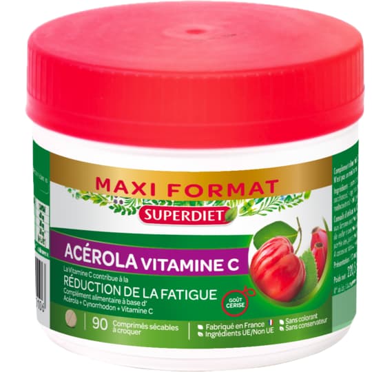 SUPERDIET ACEROL VIT C CYNOR CPR90 — Pharmacie Du Centre Apothical