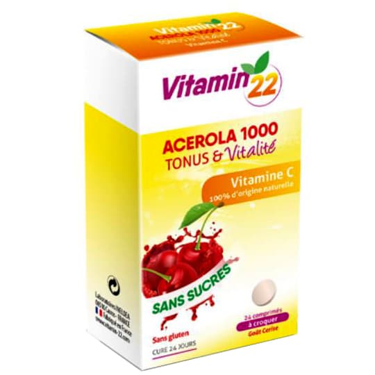 VITAMIN'22 ACEROLA 1000 CPR CROQ24 — Pharmacie Jeanne Hachette