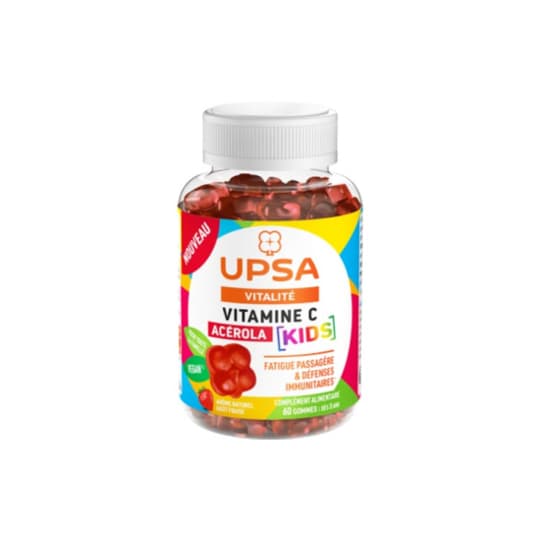 UPSA ACEROLA VIT C KIDS GOMME 60 — Pharmacie des Vergnes Clermont-Ferrand