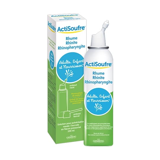 ACTISOUFRE PULV NASAL/BUC 100ML — Pharmacie Riviera