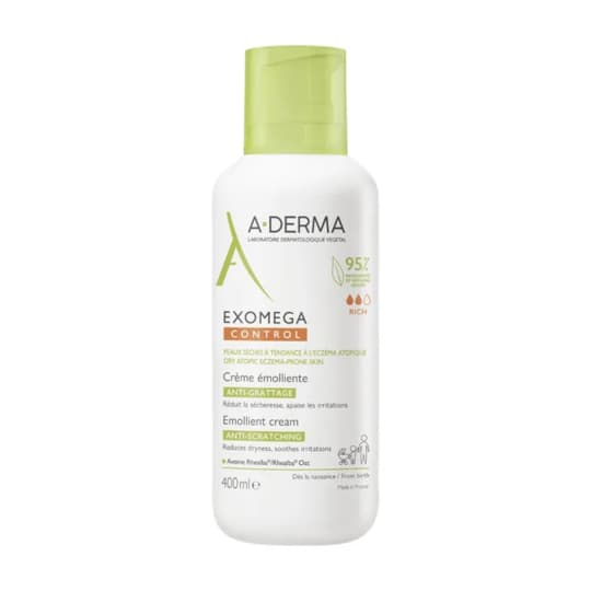 A-DERMA EXOMEGA CONT CR EMOL 400ML — Pharmacie Européenne 24/24 de la place de clichy