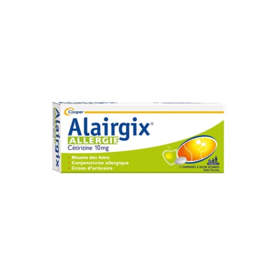 ALAIRGIX CETIRIZINE 10MG CPR SEC 7 — Pharmacie Belgrand Tenon
