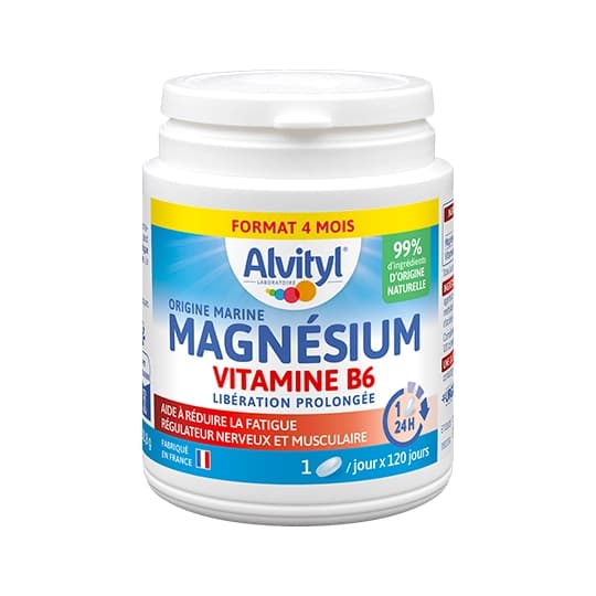 Alvityl Magnesium Vitamine B6 Comprime Liberation Prolongee 120 — Pharmacie De Mailloles