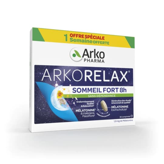 ARKORELAX SOMMEIL FORT 8H CPR 30 — Pharmacie des Vergnes Clermont-Ferrand