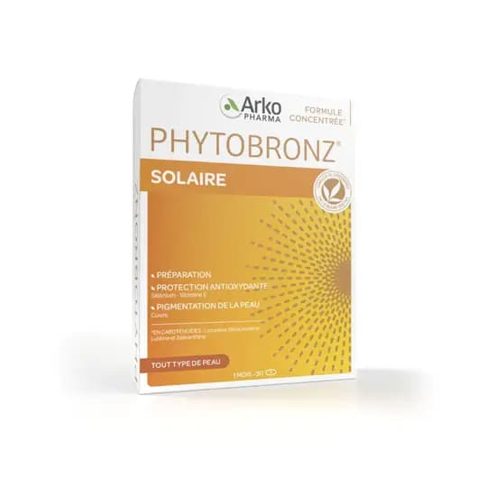 PHYTOBRONZ PREPAR SOL CAPS 60 — Pharmacie Franklin ELSIE