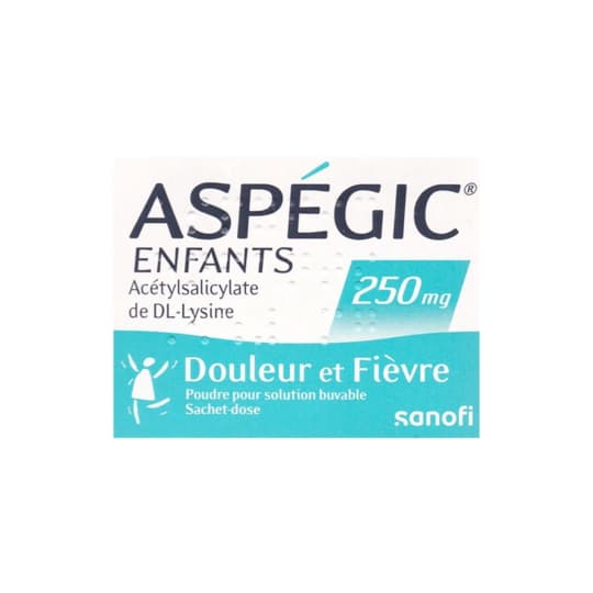 ASPEGIC 250MG ENFANT SACHET 20 — Pharmacie Lafayette des Clairions