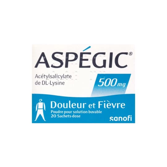 ASPEGIC 500MG SACHET 20 — Pharmacie De l'Avant Seyne