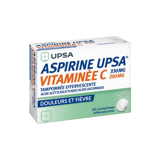 ASPIRINE VIT C UPSA CPR EFF 20 — Grande Pharmacie de la Rode