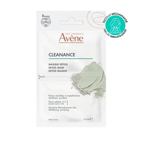 AVENE CLEANANCE MASQUE DETOX 2X6ML — Pharmacie des Clos