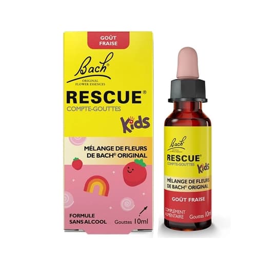 Rescue Bach Nuit Kids Compte Gouttes Framboise 10ml