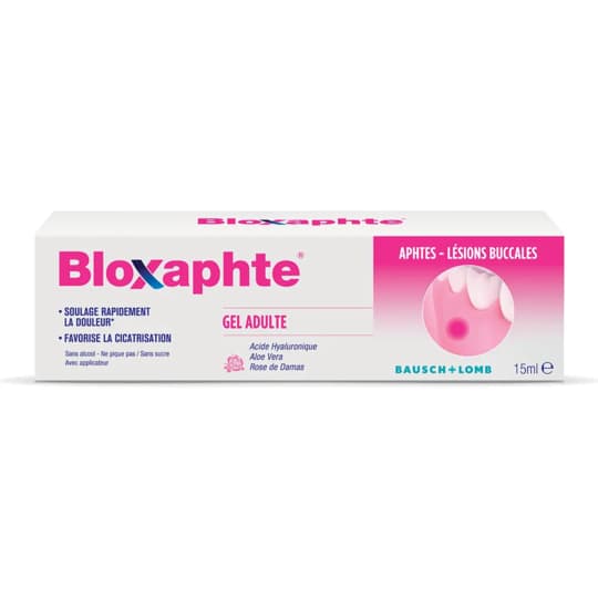 BLOXAPHTE ADULTE GEL 15ML — Pharmacie Européenne 24/24 de la place de clichy