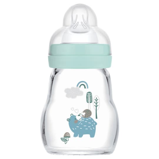 BIB MAM VERRE TETIN DEB1 BLEU170ML — Pharmacie Port Royal