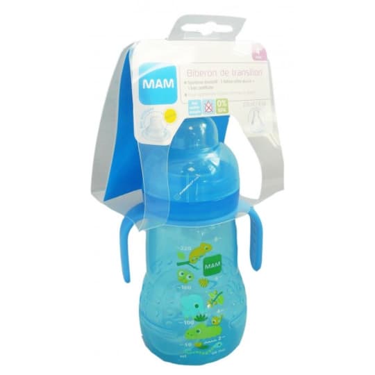 BIB MAM TRANSI GARCON SILIC 220ML — Pharmacie Belgrand Tenon