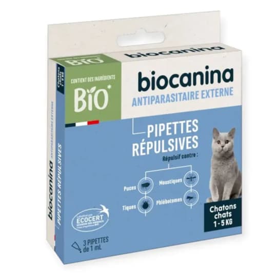 BIOCANINA PIP REPULSIV CHAT BIO 3 — Pharmacie Lyon Grand Trou