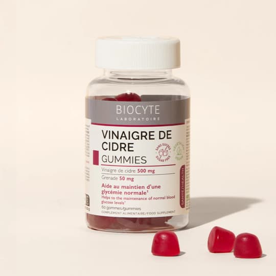 BIOCYTE VINAIGRE CIDRE GUMMIES 60 — Pharmacie du Bien Etre