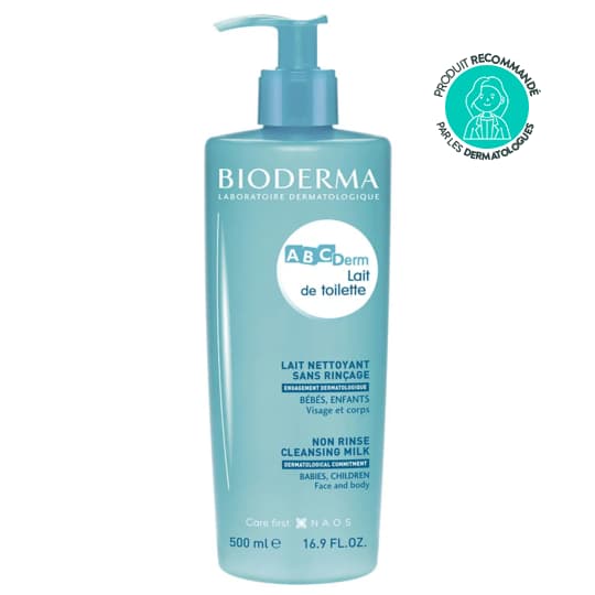 ABCDERM LAIT TOIL S/RINC 500ML — Pharmacie des Cascades