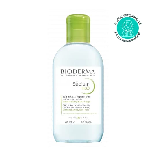 SEBIUM H2O SOL MICEL P GRAS 250ML — Pharmacie Européenne 24/24 de la place de clichy