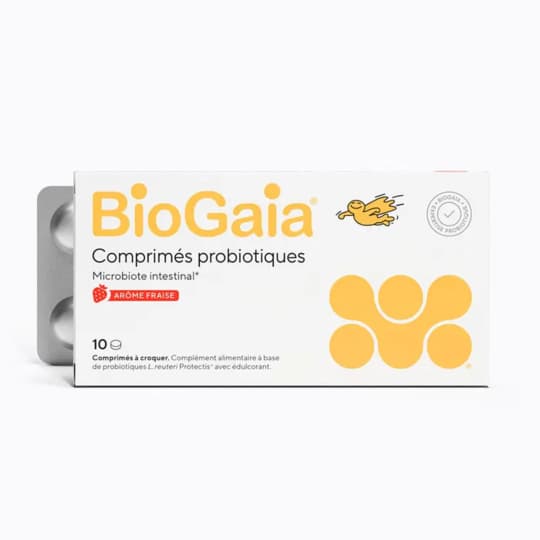 BIOGAIA PROBIO FRAISE CPR 10 — Pharmacie Lyon Grand Trou