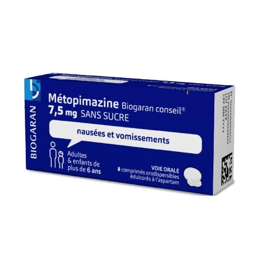 METOPIMAZINE 7,5MG BGR CS CP ORO 8 — Pharmacie Ammar