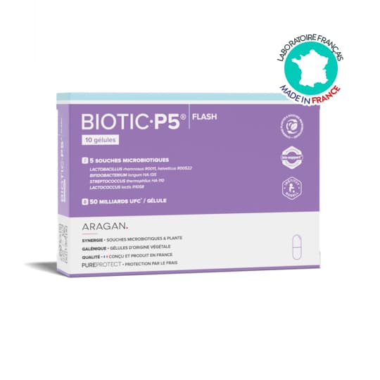 ARAGAN BIOTIC P5 FLASH GELUL 10 — Grande Pharmacie Bastille Faubourg - Apothical - Nexum