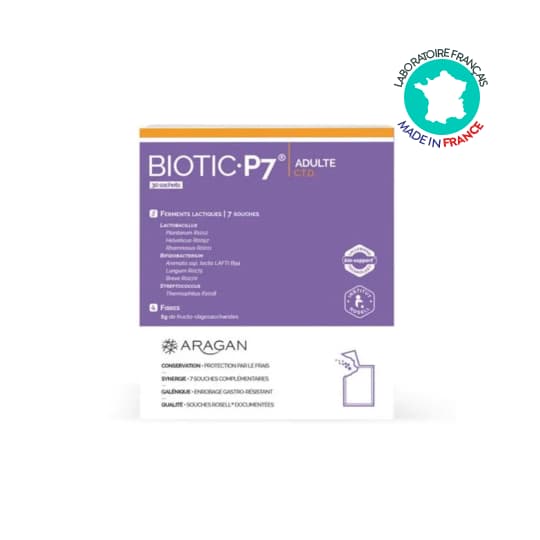 ARAGAN BIOTIC P7 ADULTE 30J SACH30 — Pharmacie Espace Bocaud
